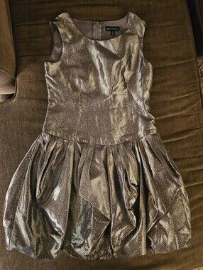 Sparkle Sleeveless Silver Party Dress for Kids -